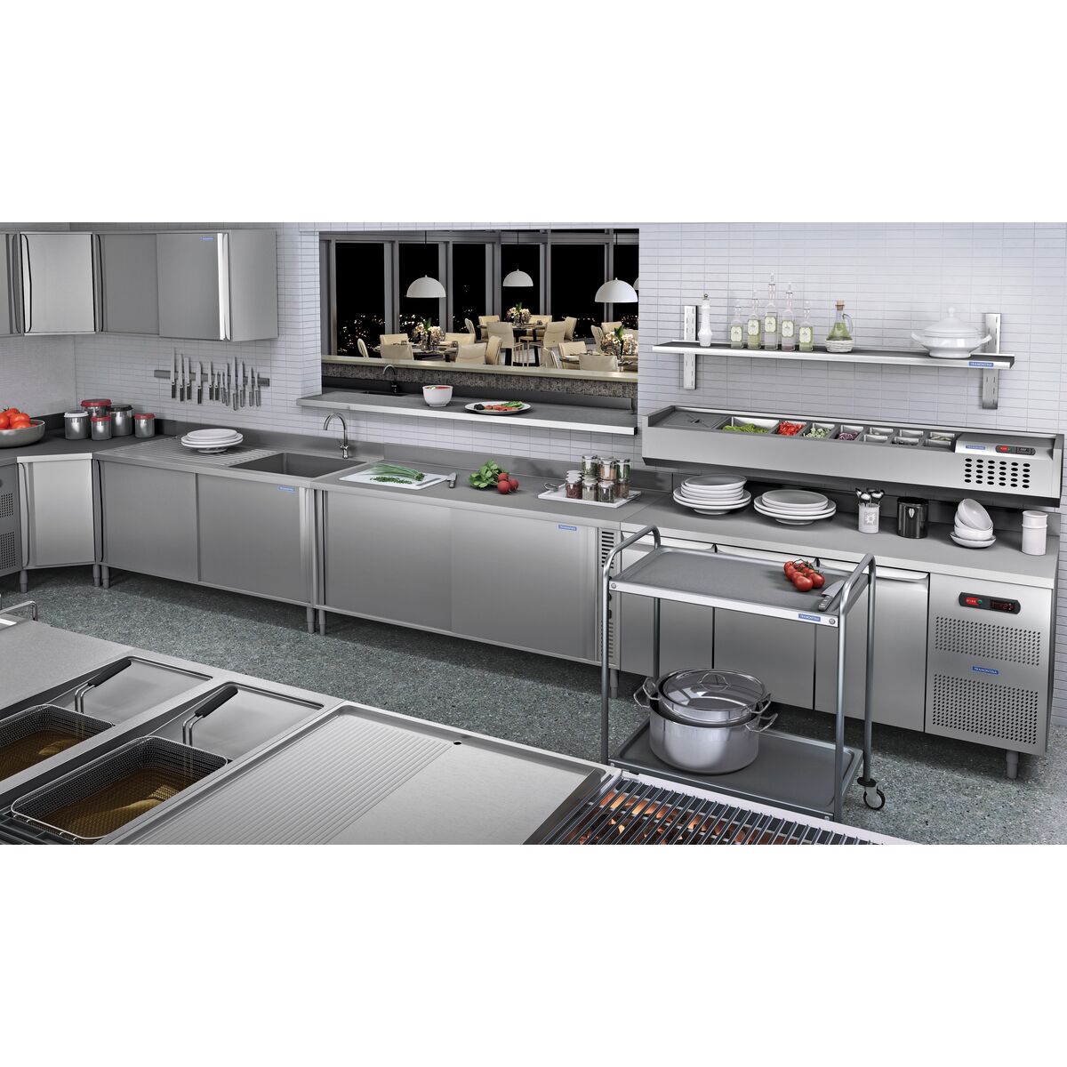 Balcões de Inox